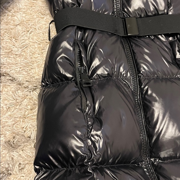 SAM. Long noho quilted down puffer coat. Size xs. Jet. Black. New with tags. - Picture 6 of 10